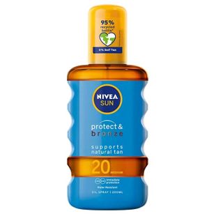 Nivea Sun Protect & Bronze Spray De Aceite Solar 200 Ml