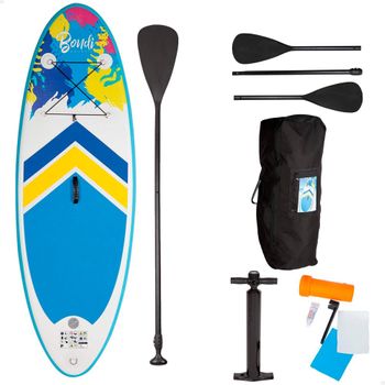 Tabla De Paddle Surf Hinchable Para Niños Diseño Bondi John 213x71x10 Cm, Multicolor