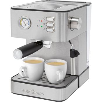 Proficook - Es 1209 -cafetera Espresso Automática - 850 W,presión 20 Bar,acero Inoxidable,