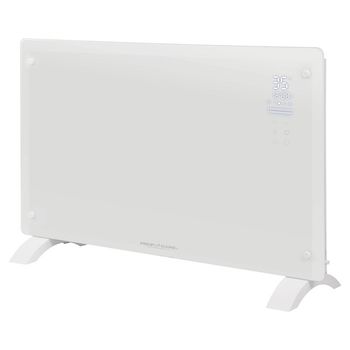 Calefactor Eléctrico Proficare® Con Frente De Cristal,calefacción Silenciosa - 0db,blanco