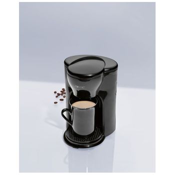 Clatronic Ka 3356 - Cafetera De Goteo, Capacidad De 1 Taza, Color Negro