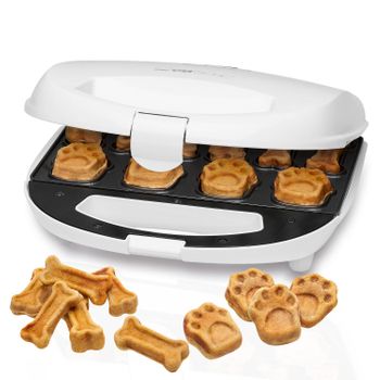 Máquina Para Hacer Galletas Para Perros Y Mascotas, Forma De Huella Y Hueso, Incluye Recetas Blanco 700w Clatronic Dcm 3683