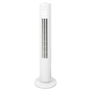 Ventilador Torre, 3 Velocidades, Oscilante, Programable 120 Min, Altura 78 Cm Blanco 35w Clatronic Tvl 3770