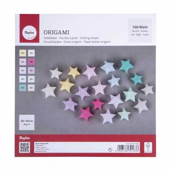 Origami Color Pastel Hojas Pastel 20 X 20 Cm