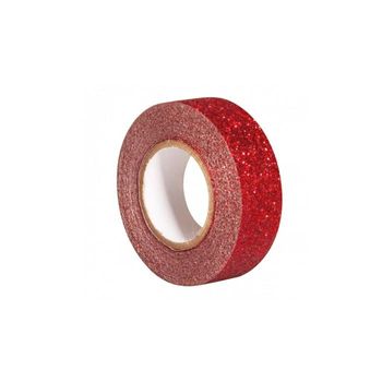 Cinta Adhesiva Con Brillo 5 M X 1,5 Cm - Rojo