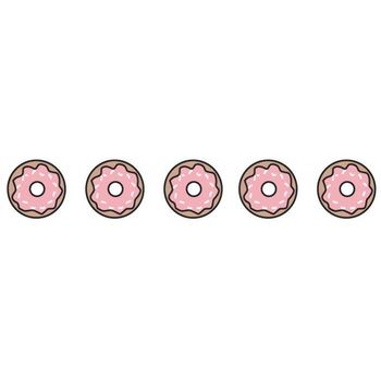 Washi Tape De 10 M X 1,5 Cm - Rosquillas Rosa