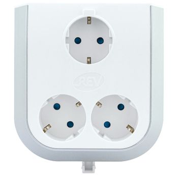 Regleta Enchufes 3 Tomas Sin Interruptor 20330112 Blanco 3500 W (reacondicionado D)