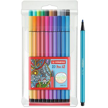 Stabilo Pen 68 Colores Surtidos 20 Unidades