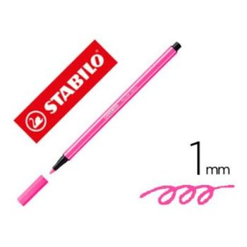 Rotulador Stabilo Acuarelable Pen 68 Rosa Neon 1 Mm (pack De 10)