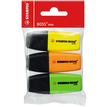 Marcadores Stabilo Boss Mini 3 Colores