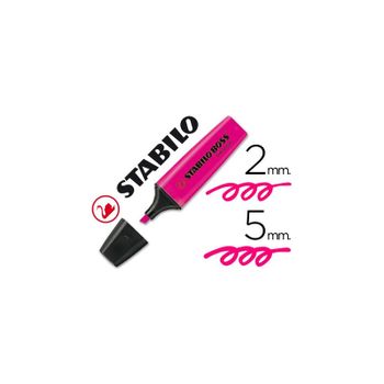 Rotulador Stabilo Boss Fluorescente 70 Rosa 10 Unidades