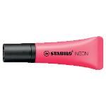 Stabilo Marcador Fluorescente Neon Tinta Base Agua Rosa 72/56