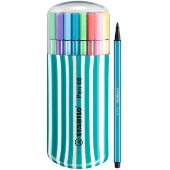 Stabilo Pen 68 Zebrui Turquesa 20 Colores