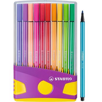 Stabilo Pen 68 Colorparade Lila-amarillo 20 Colores