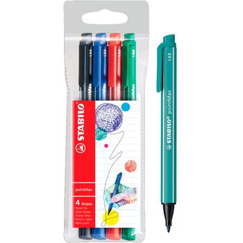 Stabilo Pointmax 4 Colores