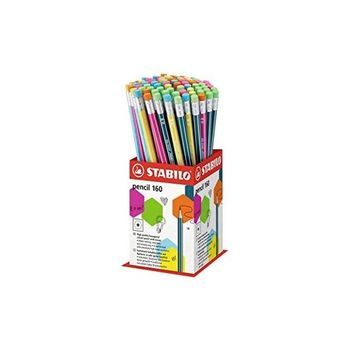 Stabilo L?piz Grafito Con Goma Pencil 160 Hb Surtidos Expositor -72u-