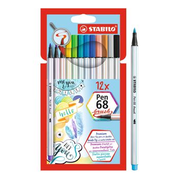 Stabilo Pen 68 Brush 12 Unidades