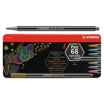 Stabilo Pen 68 Metallic 8 Unidades