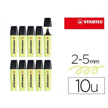 Rotulador Stabilo Boss Fluorescente 70 Pastel Chispa De Lima