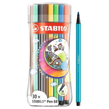 Stabilo Pen 68 Sleeve Pack Colores Surtidos 30 Unidades