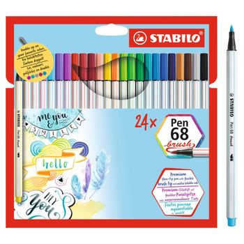 Stabilo Pen 68 Brush 24 Unidades