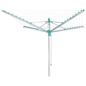 vidaXL Tendedero para balcón aluminio 89x25x(60-95) cm