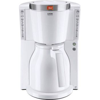 Cafetera Blanca/acero Cepillado - 12 Tazas - 1000w