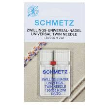 Aguja Gemela Schmetz Universal 130-705 H Zwi 1,6 - 80 Cod. Art 0703150