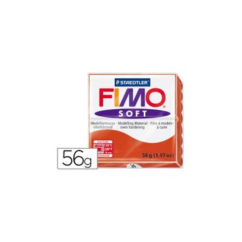 Pasta Staedtler Fimo Soft 56 Gr Color Rojo Indian