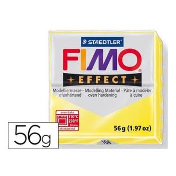 Pasta Staedtler Fimo Effect 56 Gr Amarillo Translucido