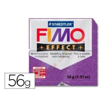 Pasta Staedtler Fimo Effect 56 Gr Purpurina Purpura