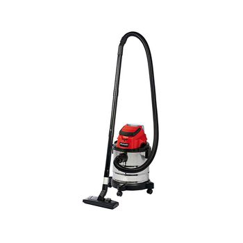 Einhell TC-VC 1820 SA - Aspiradora en seco y húmedo (1250 W, depósito de  Acero Inoxidable de 20 L, Conector de soplado, Soporte para Accesorios,  Enchufe automático, Incluye Manguera de aspiración, 