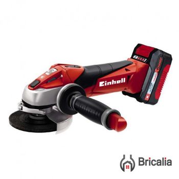 Amoladora Te-ag 18 Li + Batería Y Cargador 3ah + Maletín Einhell