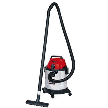 Einhell Aspirador inalámbrico TE-VC 18/10 Li-Solo Power X-Change (18 V,  iones de litio, 10 L, incl. manguera de 2 m, boquilla de hendidura +  boquilla de tapicería/universal, sin batería ni cargador) 