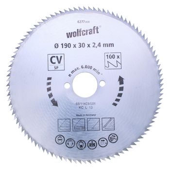 Discos De Sierra Circular Cortes Finos Wolfcraft 140 X 12,75 Mm 100 Dientes