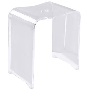 Taburete De Baño Trendy Transparente Ridder