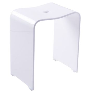 Taburete De Baño Trendy Blanco Ridder