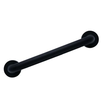 Barra De Agarre De Baño Aluminio Negro 45 Cm Ridder