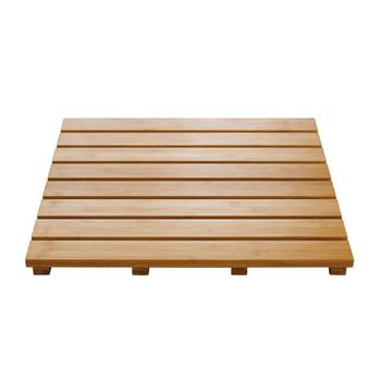 Alfombra De Baño Grating Nature De Madera 52x52 Cm Ridder