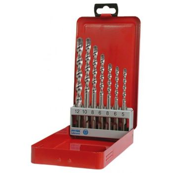 Juego De 7 Brocas De 3 Labios Para Martillo Sds-plus (ø 5-6-8 X 110 Mm + Ø 6-8-10-12 X 160 Mm) Ruko 213246