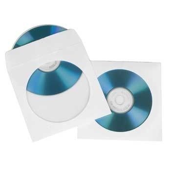 Hama Cd/dvd Paper Protection Sleeves, White, Pack Of 25 1 Discos Blanco