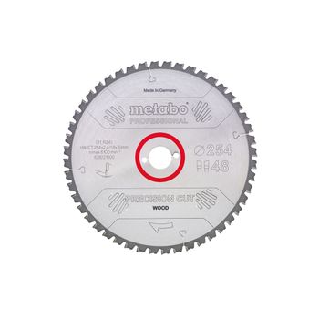 Metabo Hoja De Sierra "precision Cut Wood - Professional", 220x30, D48 Dd/dh 10° (628043000)