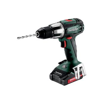 Metabo Sb 18 Lt Compact Taladro Atornillador De Percusión De Batería/18v 2x Ion De Litio; Cargador Asc 55; Metabox 145