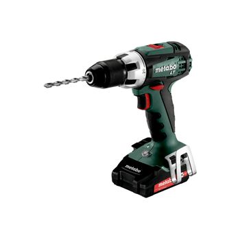 Taladro Con Batería Atornillador Bs 18 Lt Compact. Incluye 2 Baterias Li-power (18 V/2,0 Ah), Cargador Y Maletín. Metabo