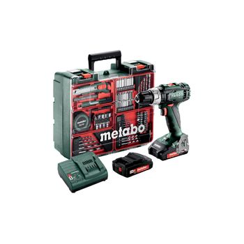 Taladro A Batería Percutor 18v (602317870).incluye 2 Baterías Li-power (18 V/2,0 Ah), Cargador Y Maletín. Metabo