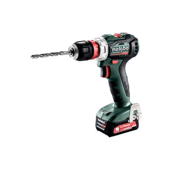 Taladro A Batería Atornillador 12v. Incluye 2 Baterías Li-power (12 V/2,0 Ah), Cargador Y Maletín. Metabo