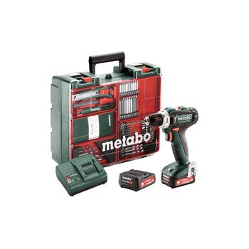 Taladro Con Batería Powermaxx Bs 12. Incluye 2 Baterias 2x2ah Ion De Litio, Cargador, Maletín. Metabo