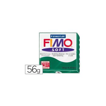 Pasta Staedtler Fimo Soft 56 Gr Color Verde Esmeralda 6 Unidades