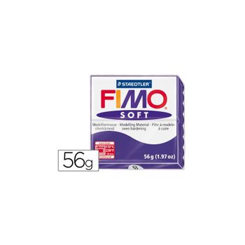 Pasta Staedtler Fimo Soft 56 Gr Color Violeta Oscuro 6 Unidades