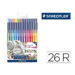 Rotuladores Staedtler Triplus Color Edicion Johanna Basford Estuche Plastico De 26 Co...